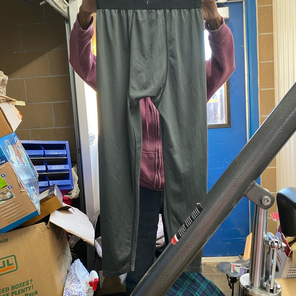 Men's Black Pants long john